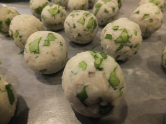 Image: Kofta balls before frying